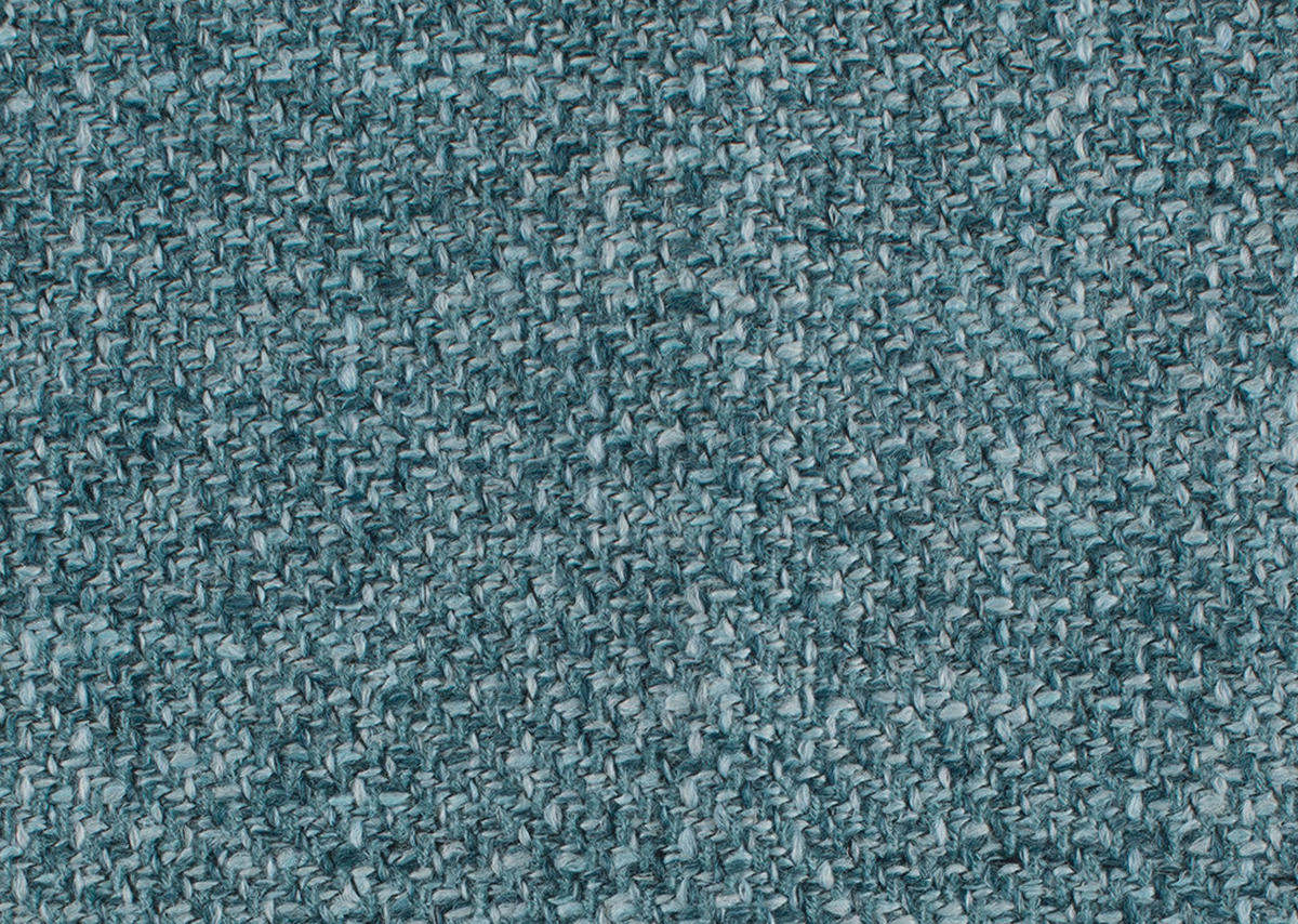 ECKSOFA in Flachgewebe Blau  - Blau/Schwarz, Design, Textil/Metall (273/191cm) - Moderano