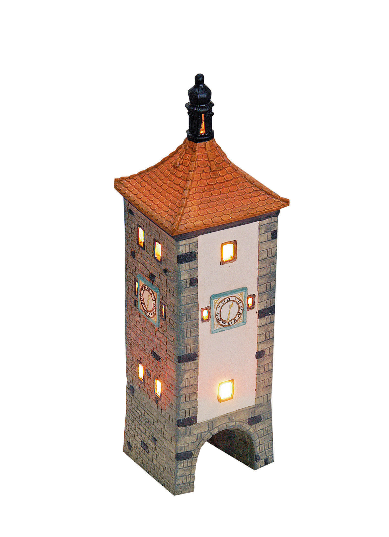 DEKOHAUS  - Rot/Braun, Basics, Keramik (8/32/8cm)