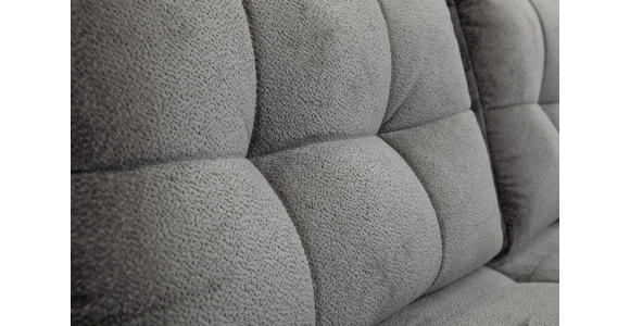 SCHLAFSOFA  mit Liegefunktion, Schlafen auf Sitzhöhe, Rücken echt Chenille Graphitfarben  - Schwarz/Graphitfarben, KONVENTIONELL, Textil/Metall (203/94/96cm) - Carryhome