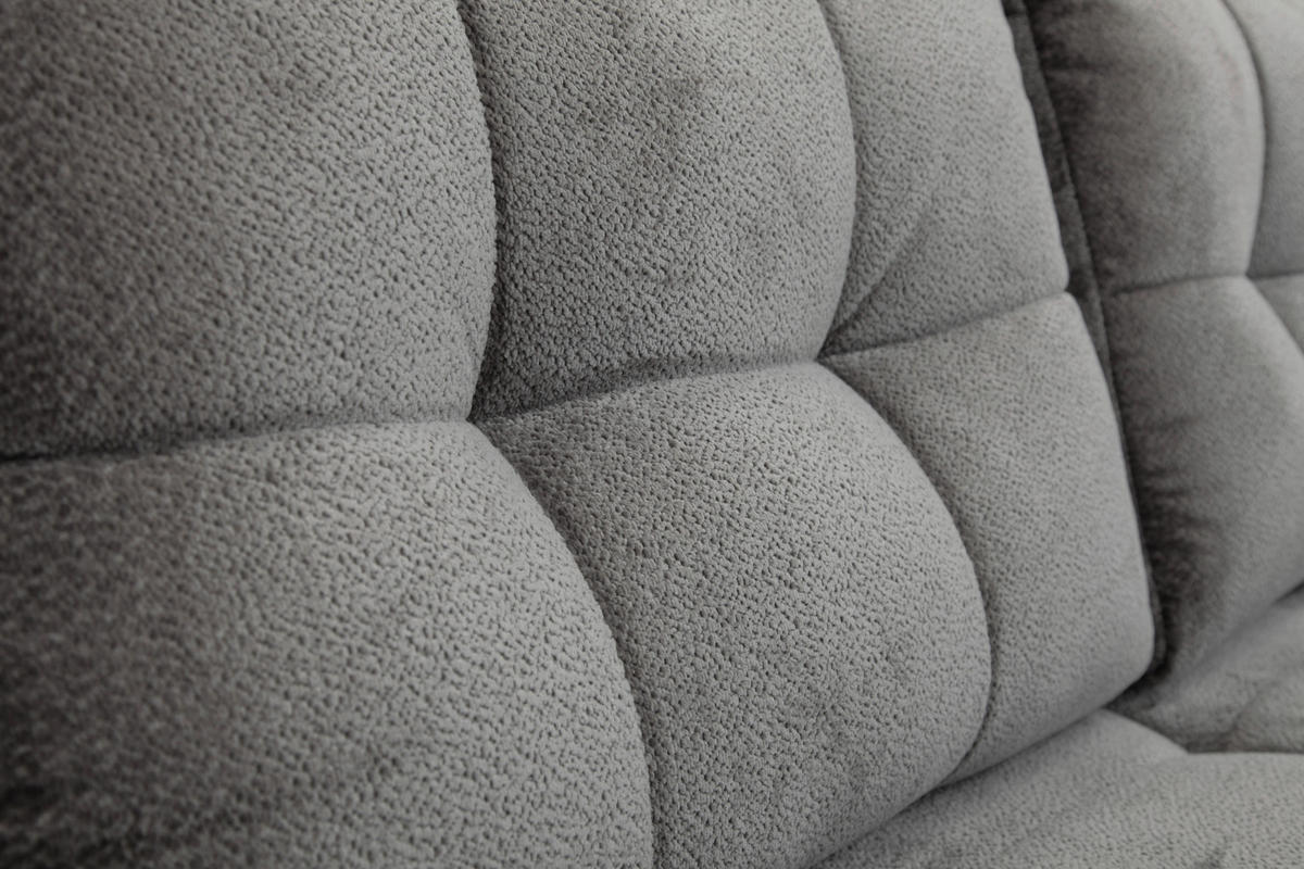 SCHLAFSOFA Chenille Graphitfarben  - Schwarz/Graphitfarben, KONVENTIONELL, Textil/Metall (203/94/96cm) - Carryhome