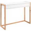 KONSOLENTISCH Weiß, Eiche Artisan  - Weiß/Eiche Artisan, Design, Holzwerkstoff (100/35/75cm) - MID.YOU
