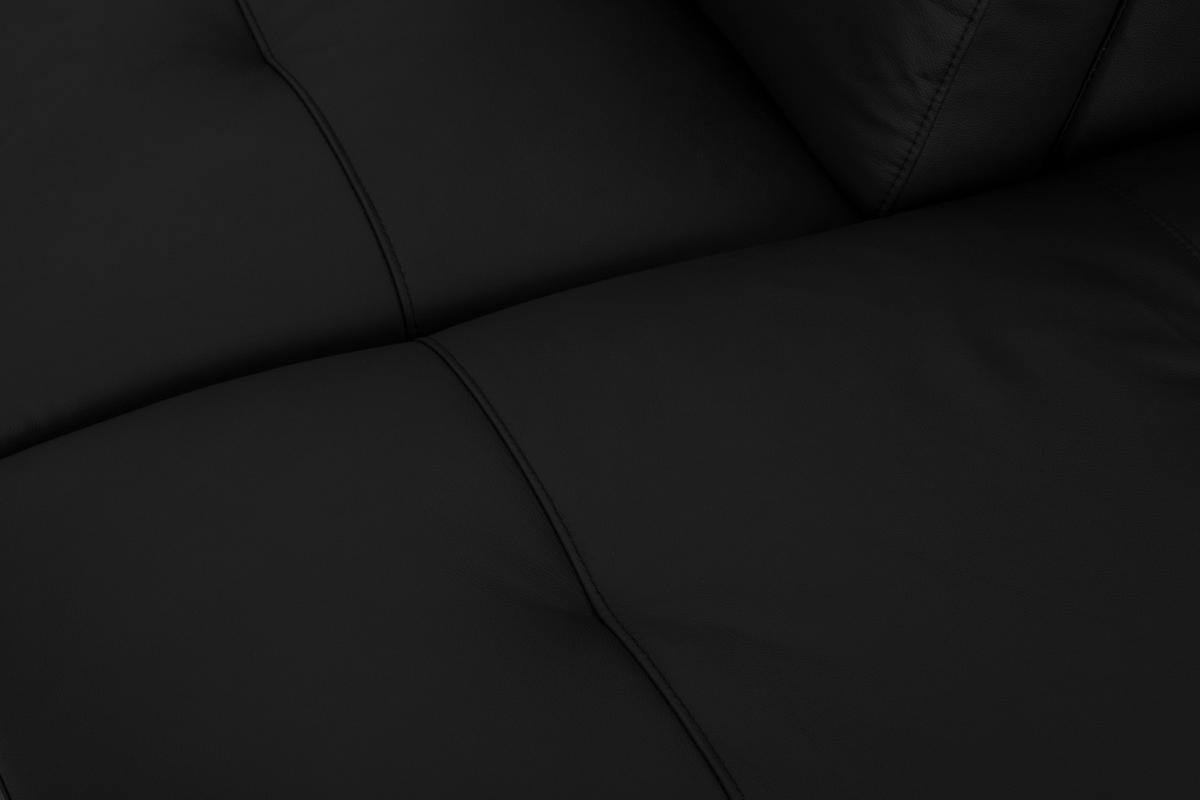 KUTNA GARNITURA koža  crna   - crna, Moderno, koža/tekstil (287/224cm) - MID.YOU