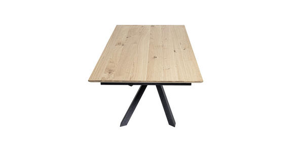 ESSTISCH in Holz, Metall, Holzwerkstoff 190-290/100/76 cm - Eichefarben/Schwarz, MODERN, Holz/Holzwerkstoff (190-290/100/76cm) - Valnatura