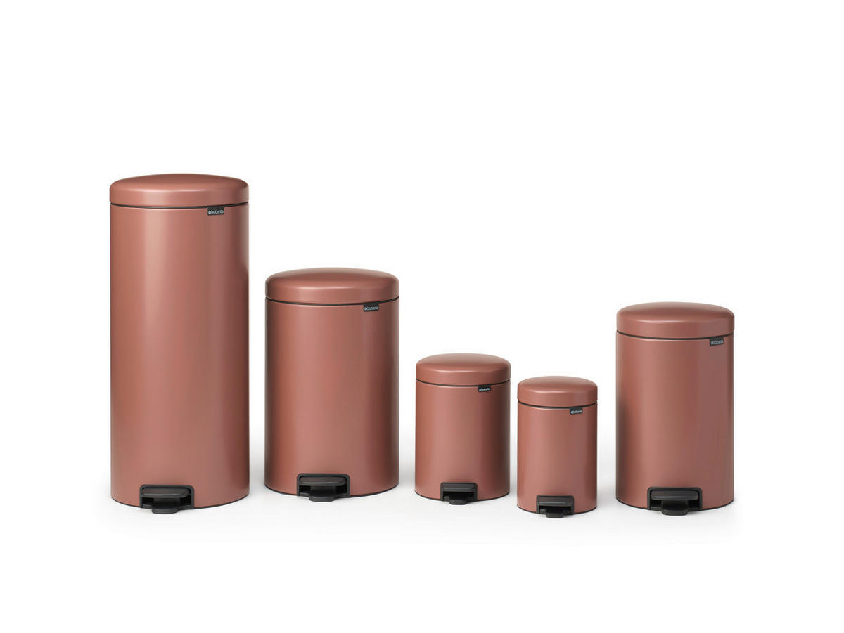 TRETEIMER 3 l  Metall  - Taupe/Anthrazit, Basics, Kunststoff/Metall (16,8/26,4/23,5cm) - Brabantia