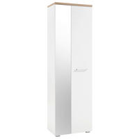 PREDSIEŇOVÁ SKRIŇA, biela, farba duba, 60/198/38 cm - biela/farba duba, Modern, kompozitné drevo/plast (60/198/38cm) - MID.YOU