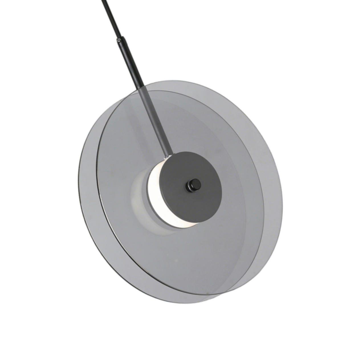 LED-HÄNGELEUCHTE Casy 20/120 cm  - Grau, Design, Glas (20/120cm)