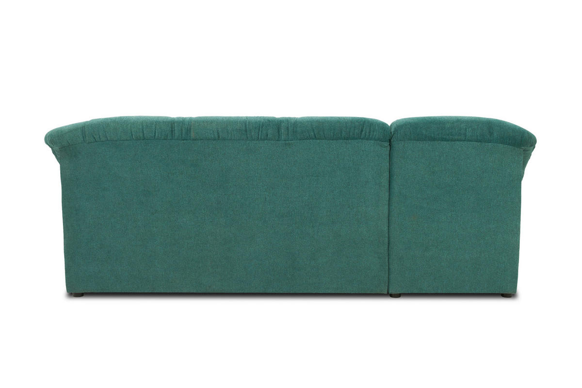 ECKSOFA Petrol Mikrofaser  - Petrol/Schwarz, KONVENTIONELL, Kunststoff/Textil (146/232cm) - MID.YOU