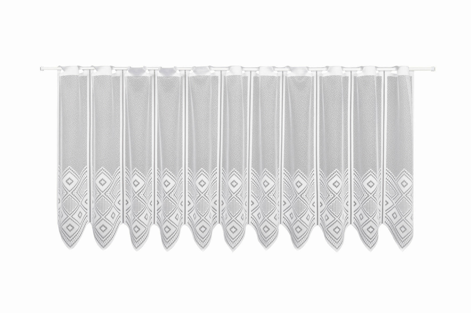 KURZGARDINE   150/52 cm   - Weiß, Basics, Textil (150/52cm)