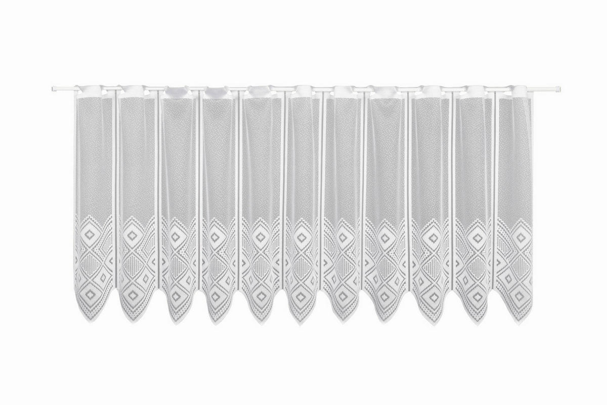 KURZGARDINE   150/52 cm   - Weiß, Basics, Textil (150/52cm)