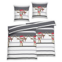 BETTWÄSCHE 4-teilig Flanell 135/200 cm  - Grau, Design, Textil (135/200cm) - Florella
