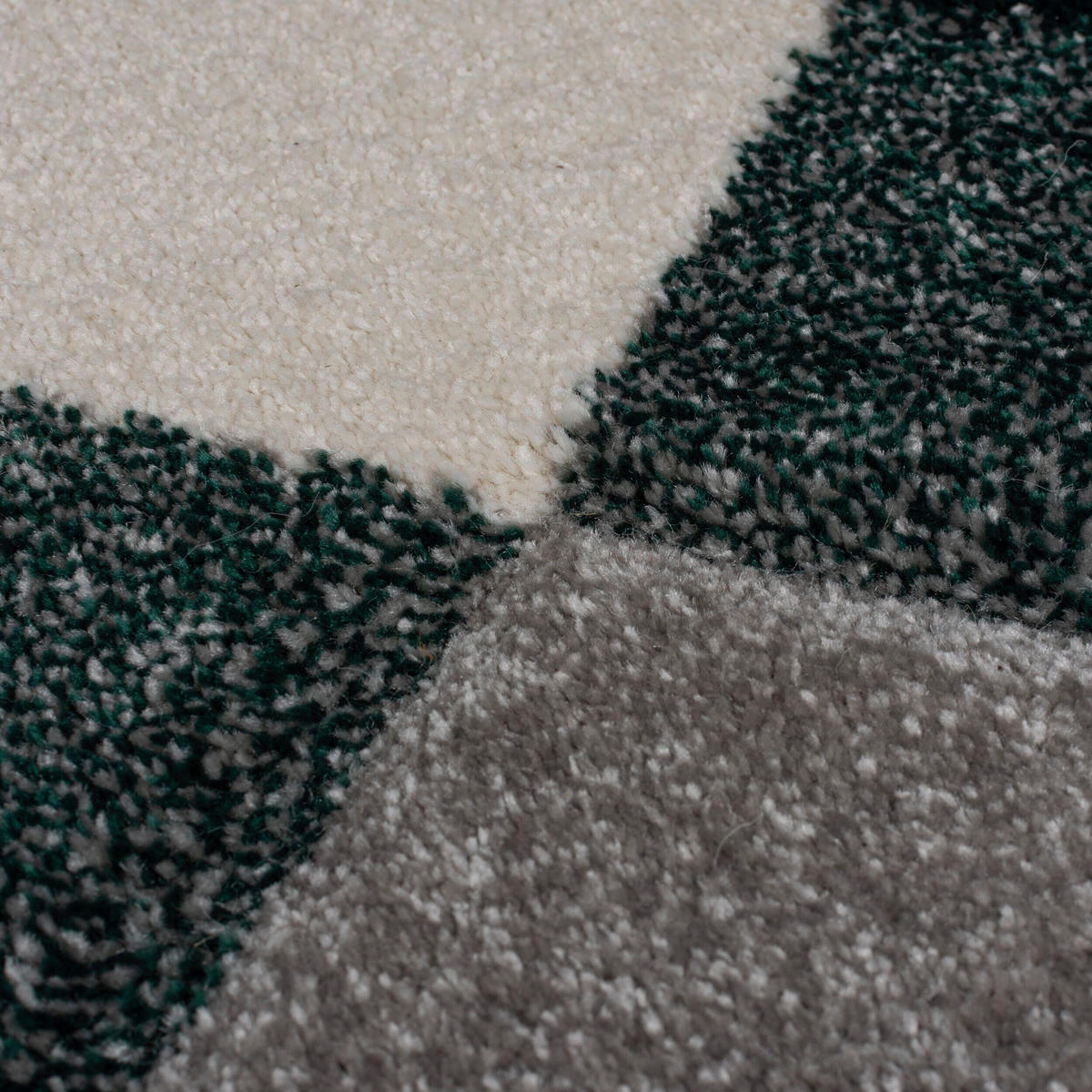 WEBTEPPICH 80/230 cm NIMBUS Grün, Dunkelgrau  - Dunkelgrau/Grün, KONVENTIONELL, Textil (80/230cm)