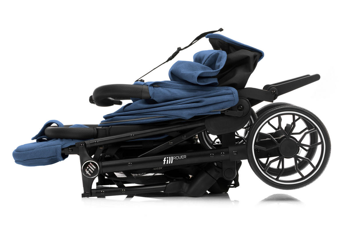 BUGGY  - Pastellblau/Schwarz, Basics, Textil/Metall (85/53/103cm) - Fillikid