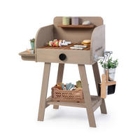 KINDERGRILL BBQ CHEF - Grau, Basics, Holz (68/37/79cm) - MUDDY BUDDY