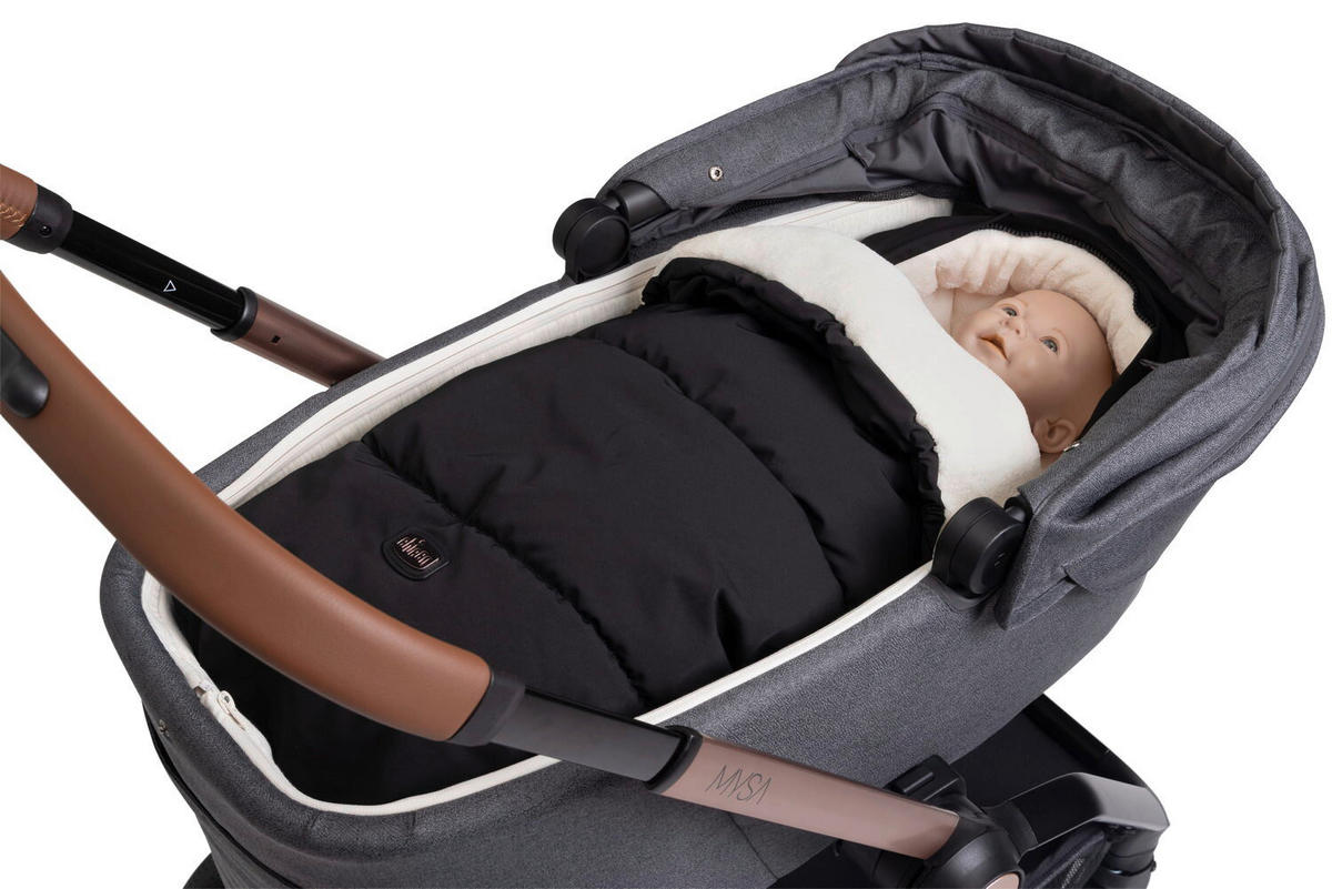 FUßSACK  - Schwarz, Basics, Textil (48/90cm) - Chicco