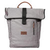 WICKELRUCKSACK N° 6 Hellgrau Meliert/Tabak  - Hellgrau/Braun, Basics, Textil (31/45/12cm) - Gesslein