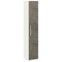 AKTENSCHRANK Anthrazit, Weiß  - Anthrazit/Weiß, KONVENTIONELL, Holzwerkstoff (40/220,5/41,9cm) - Moderano