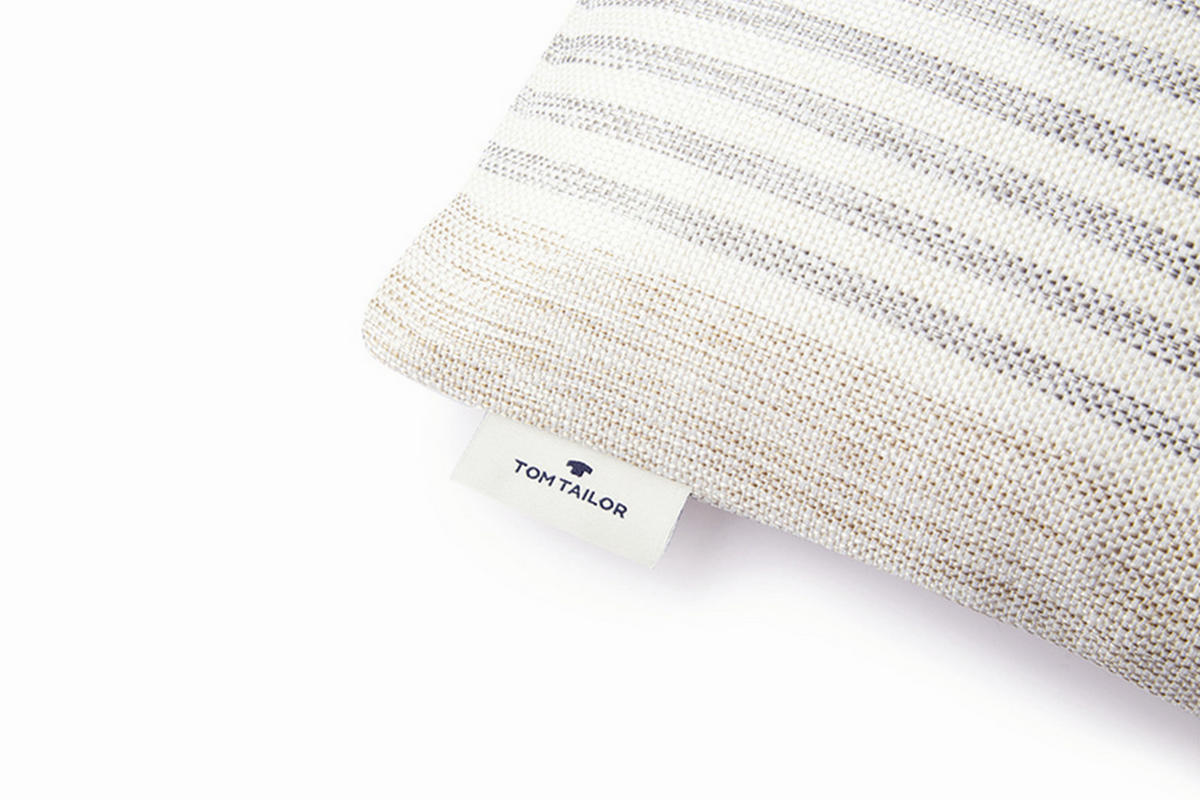 KUDDFODRAL Fresh 40/60 cm  - ljusgrå/grå, Klassisk, textil (40/60cm) - Tom Tailor