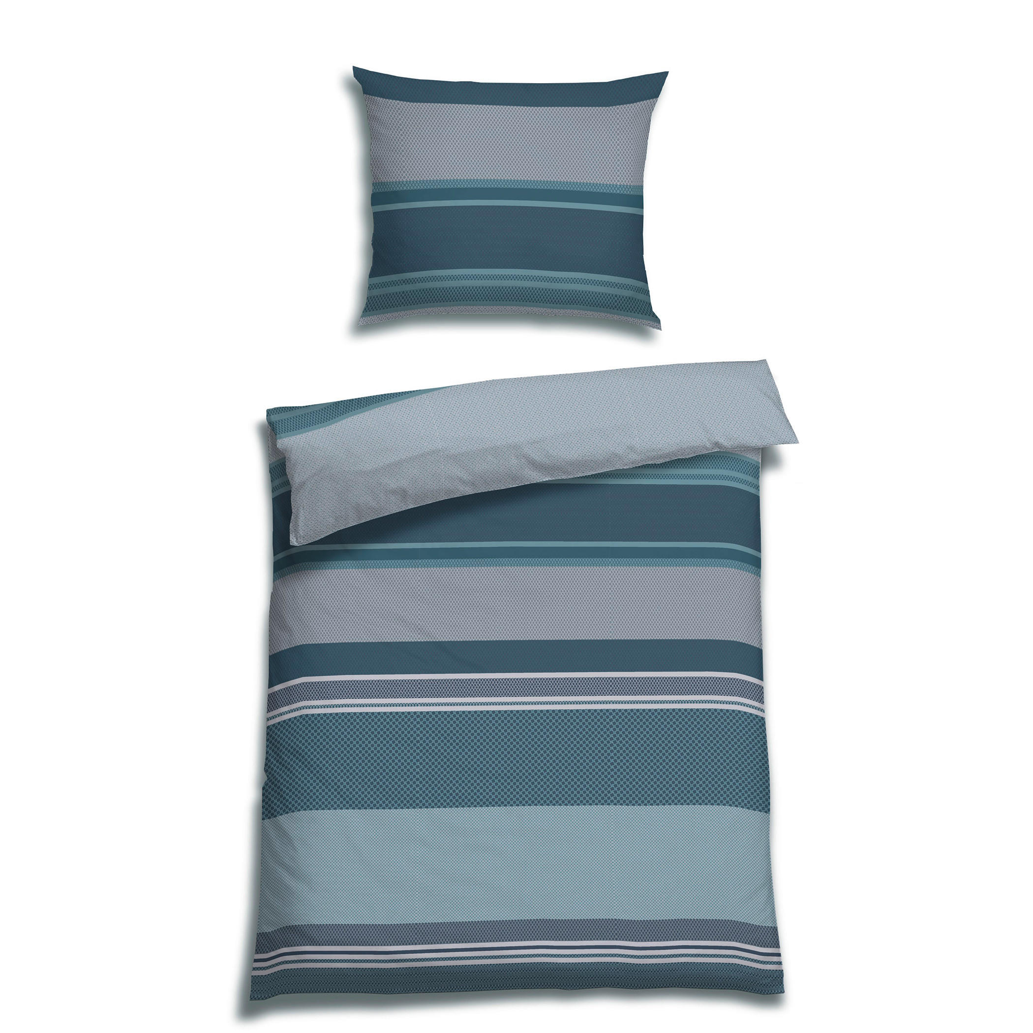 BETTWÄSCHE Satin 140/220 cm  - Blau, Design, Textil (140/220cm) - Florella
