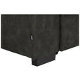 ECKSOFA in Lederlook Anthrazit  263/230 cm  - Anthrazit/Schwarz, MODERN, Kunststoff/Textil (263/230cm) - Hom`in