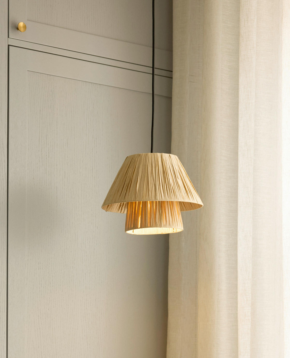 HÄNGELEUCHTE 28/120 cm  - Braun, Natur, Naturmaterialien/Metall (28/120cm) - Osram