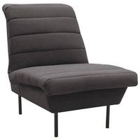SESSEL Flachgewebe Anthrazit    - Anthrazit/Schwarz, Design, Textil/Metall (72/92/103cm) - LOOKS by W.Joop