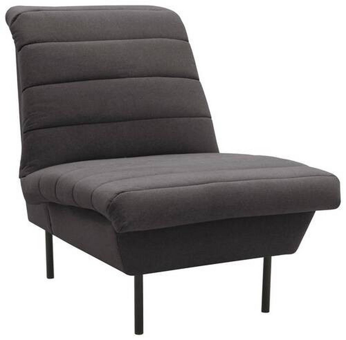 SESSEL Flachgewebe Anthrazit    - Anthrazit/Schwarz, Design, Textil/Metall (72/92/103cm) - LOOKS by W.Joop