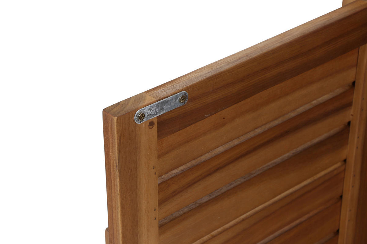 OUTDOORKÜCHE - Schwarz/Akaziefarben, MODERN, Holz/Stein (75/87/52cm) - Siena Garden