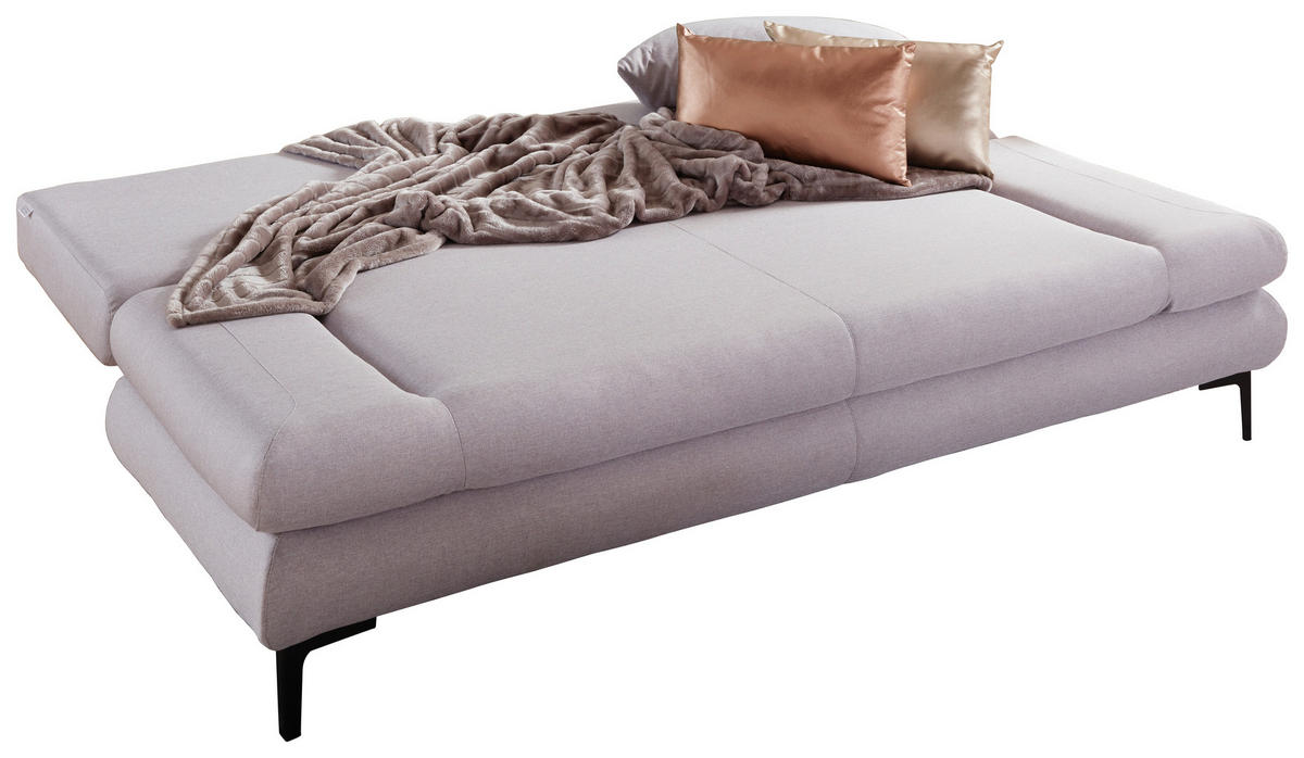 BÄDDSOFFA i flatväv ljusgrå  - ljusgrå/svart, Modern, textil (191/42-76/86cm) - MID.YOU