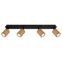 STRAHLER 65/8/13 cm   - Dunkelbraun/Schwarz, Natur, Holz/Metall (65/8/13cm) - Globo