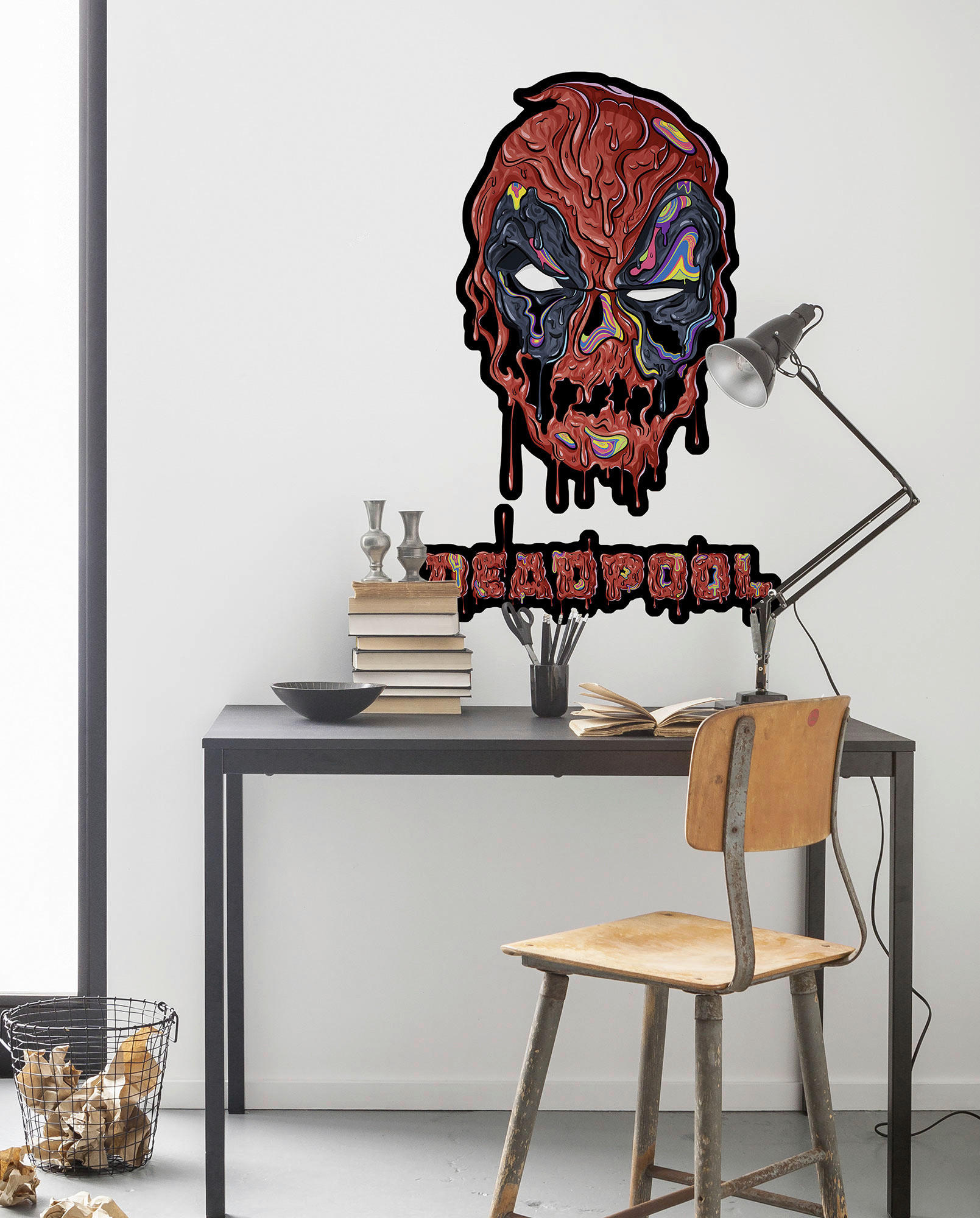WANDTATTOO - Rot/Schwarz, Basics, Kunststoff (50/70cm) - Xora