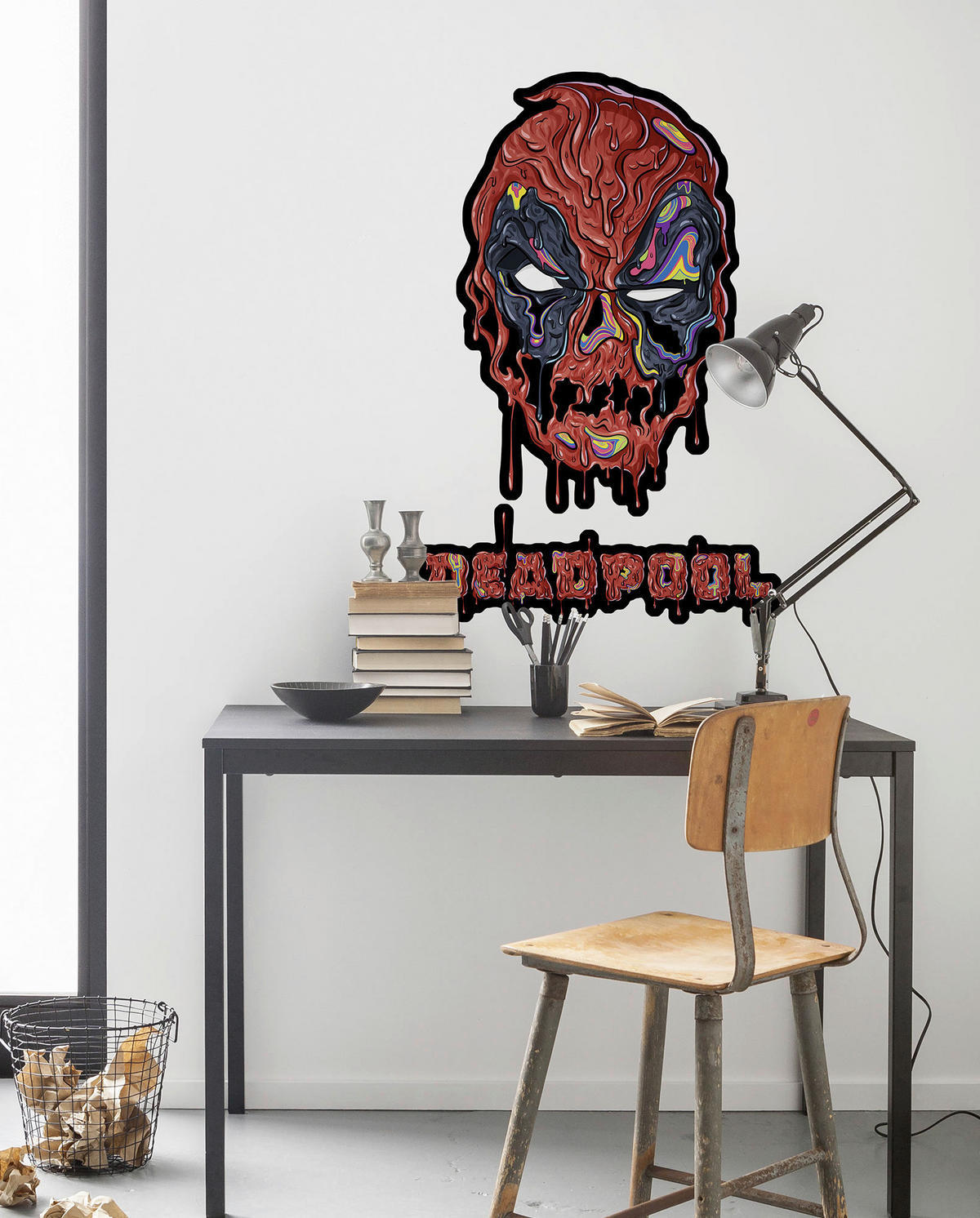 WANDTATTOO 50/70 cm     - Rot/Schwarz, Basics, Kunststoff (50/70cm) - Komar