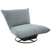 RELAXSESSEL Bouclé    - Schwarz/Hellblau, Design, Textil/Metall (100/78/96cm) - Livetastic