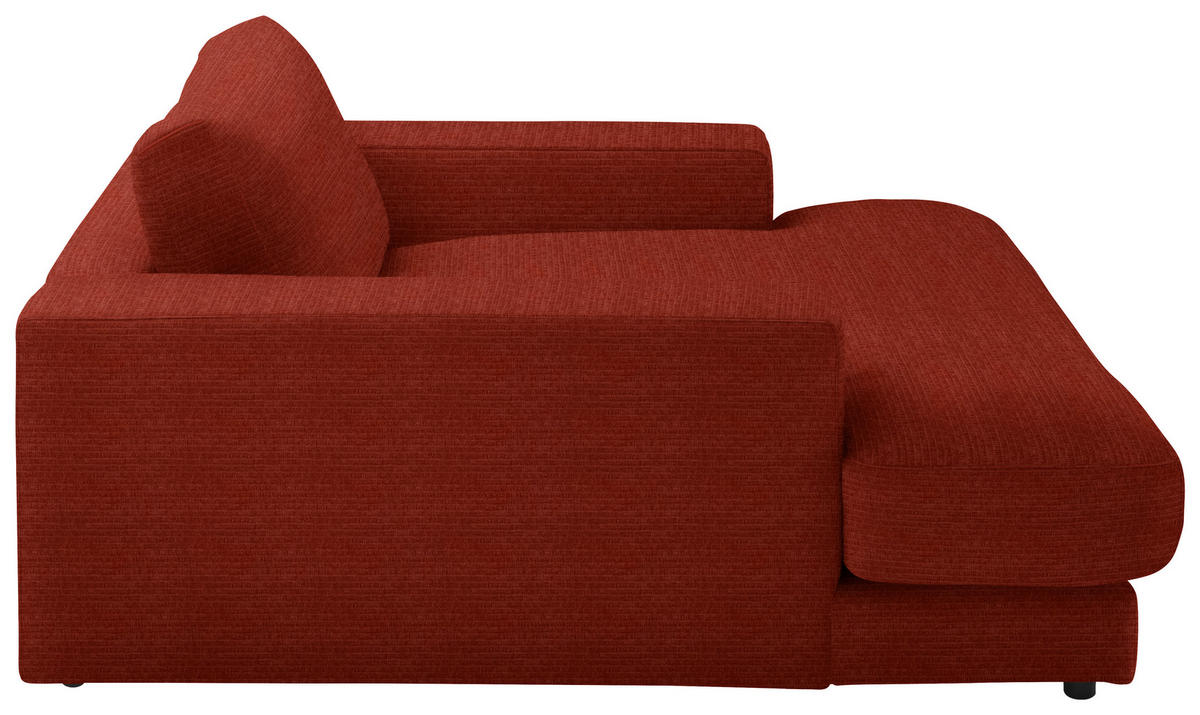 XXL-SESSEL in Chenille Rostfarben  - Rostfarben/Schwarz, Design, Kunststoff/Textil (150/86/170cm) - Lomoco