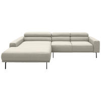 ECKSOFA Cord Naturfarben  - Schwarz/Naturfarben, Design, Textil/Metall (215-217/293cm) - Schöner Wohnen
