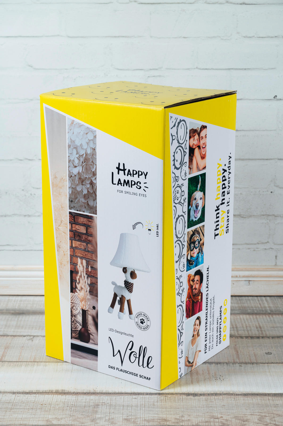 LED-KINDERTISCHLEUCHTE Modern 26/29/48 cm    - Weiß, LIFESTYLE, Textil/Metall (26/29/48cm) - Happy Lamps