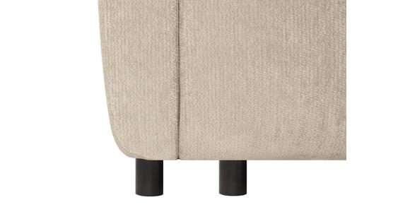 SCHLAFSOFA  in Chenille Beige  - Beige/Schwarz, KONVENTIONELL, Kunststoff/Textil (161/90/108cm) - Carryhome