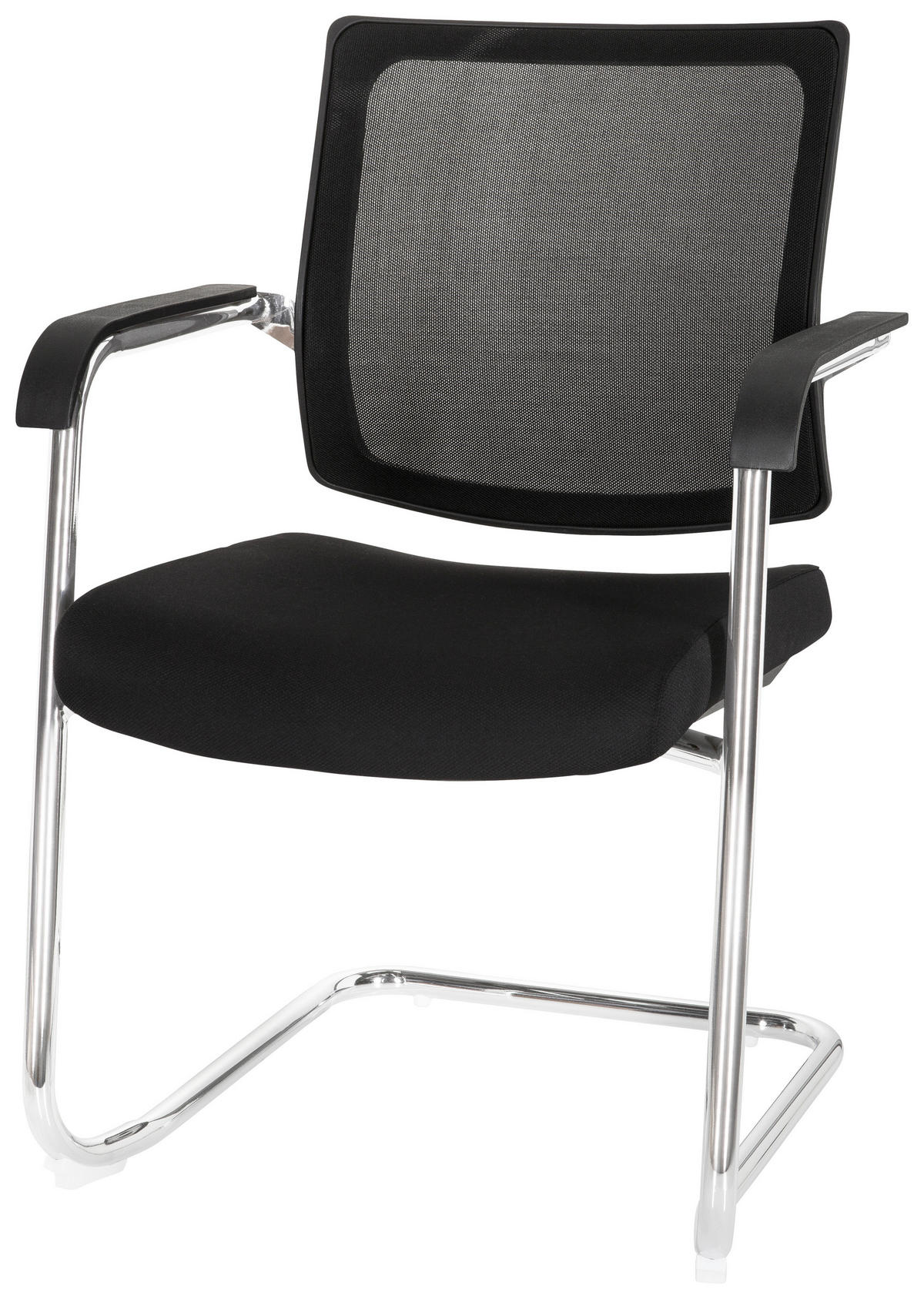 KONFERENČNÍ ŽIDLE - černá, Moderní, kov/textil (48/90/58cm) - MID.YOU