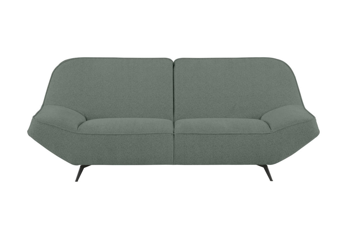 3-SITZER-SOFA Chenille Grau  - Grau, Design, Textil (223/87/96cm) - MID.YOU