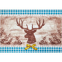 FUßMATTE 60/85 cm Hubertus  - Creme/Braun, LIFESTYLE, Kunststoff/Textil (60/85cm) - Grund