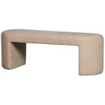 SITZBANK 130/46/46 cm Chenille Naturfarben  - Naturfarben, KONVENTIONELL, Textil (130/46/46cm) - Carryhome