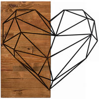 OBJEKTBILD 58/58 cm    - Schwarz/Braun, Basics, Holzwerkstoff (58/58cm)