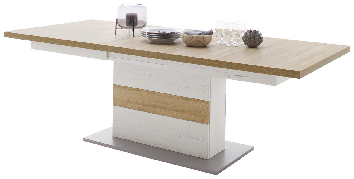 ESSTISCH in Holzwerkstoff 180-280/100/77 cm  - Eichefarben/Pinienfarben, Design, Holzwerkstoff (180-280/100/77cm) - MID.YOU