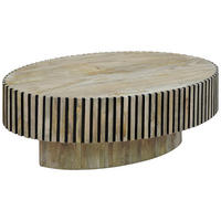 KLUBSKA MIZA, naravne barve, črna  - črna/naravne barve, Design, les (110/60/35cm) - Ambia Home