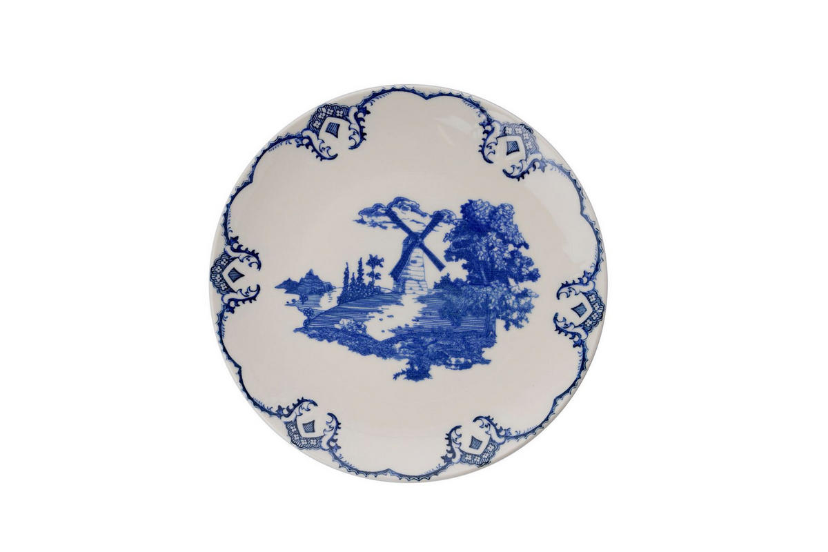 KOMBISERVICE Blau, Weiß 24-teilig 6 Personen  - Blau/Weiß, Basics, Keramik - P & B