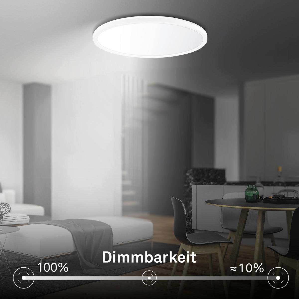 LED-PANEEL Tava A 42/3 cm   - Weiß, Basics, Kunststoff (42/3cm) - Briloner