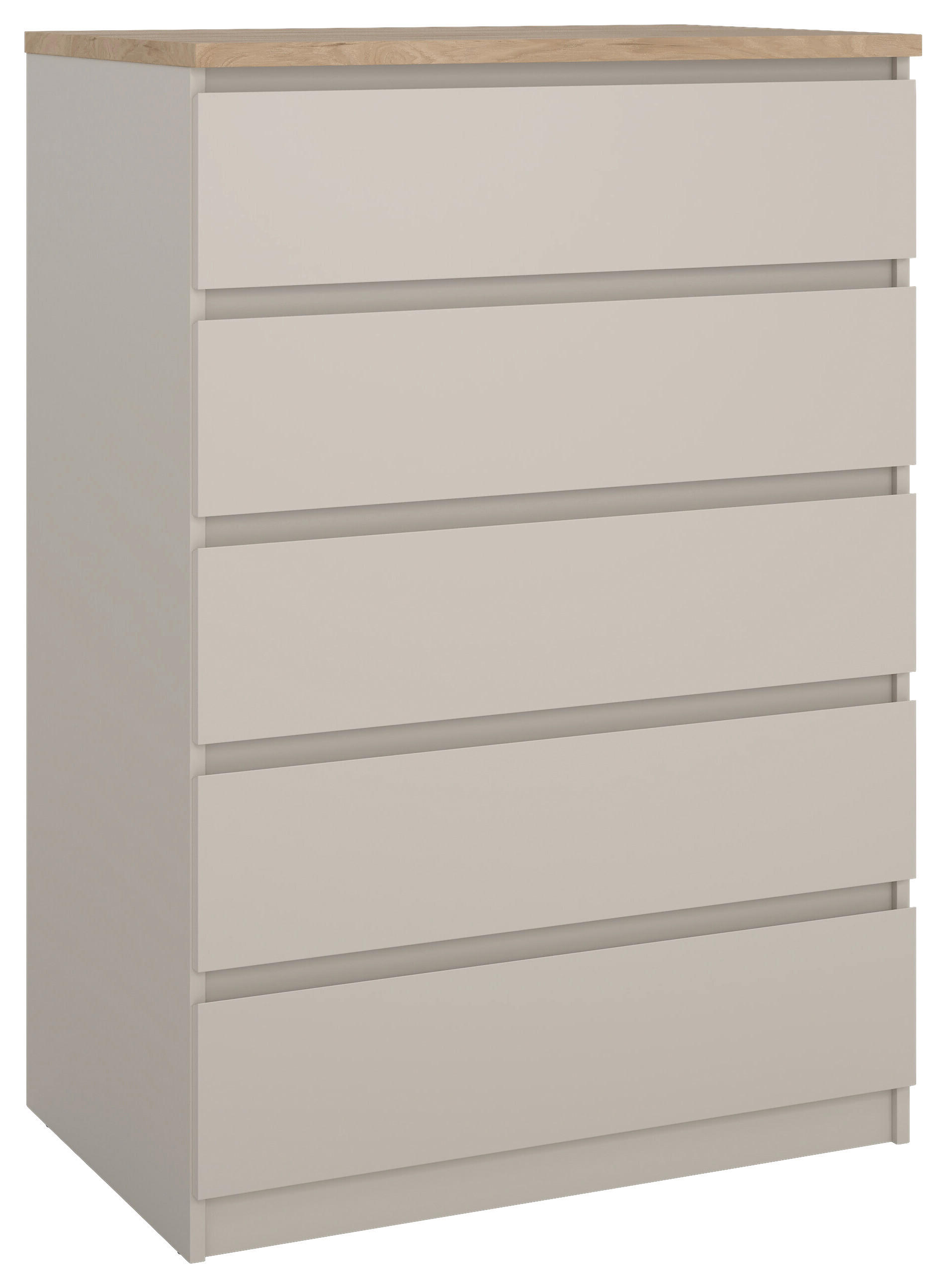 KOMMODE  in 77/111,3/50 cm  - Kaschmir/Eichefarben, Basics, Holzwerkstoff (77/111,3/50cm) - Boxxx