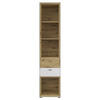 STANDREGAL  47,5/214,4/38 cm Weiss, Eiche Artisan  - Weiss/Eichefarben, Modern, Holz/Holzwerkstoff (47,5/214,4/38cm) - Hom`in