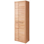 GARDEROBENSCHRANK  in 65/201/40 cm  - Edelstahlfarben/Buchefarben, Natur, Holz/Holzwerkstoff (65/201/40cm) - Linea Natura