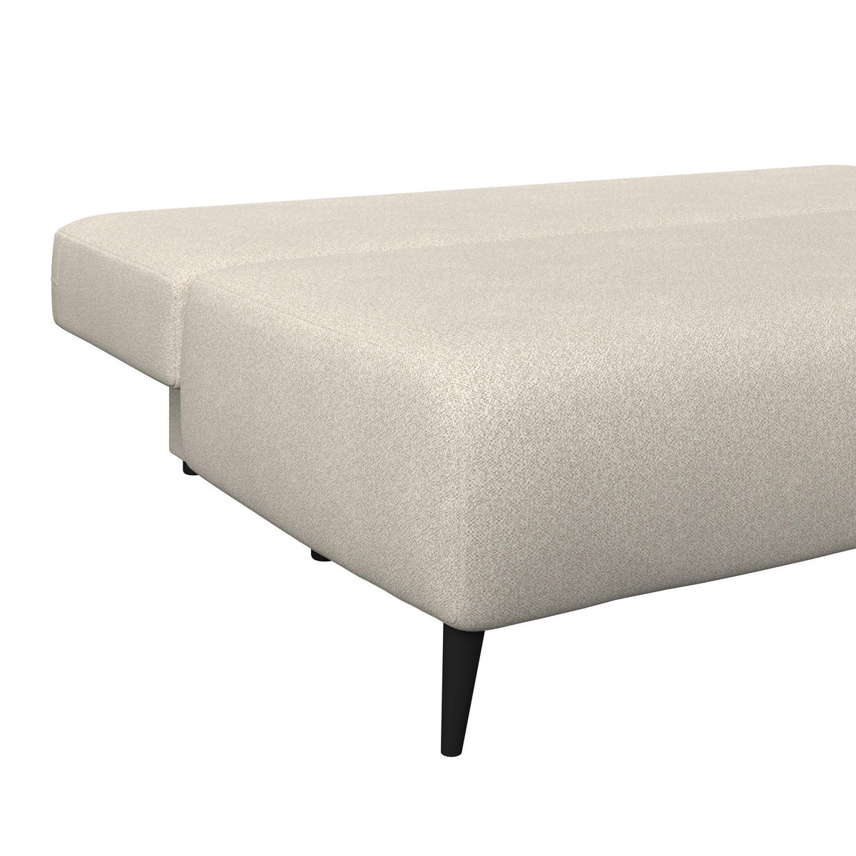 Canapea Extensibilă, lemn, plastic, textil, bej - bej, Trend, plastic/lemn (200/88/100cm) - Carryhome