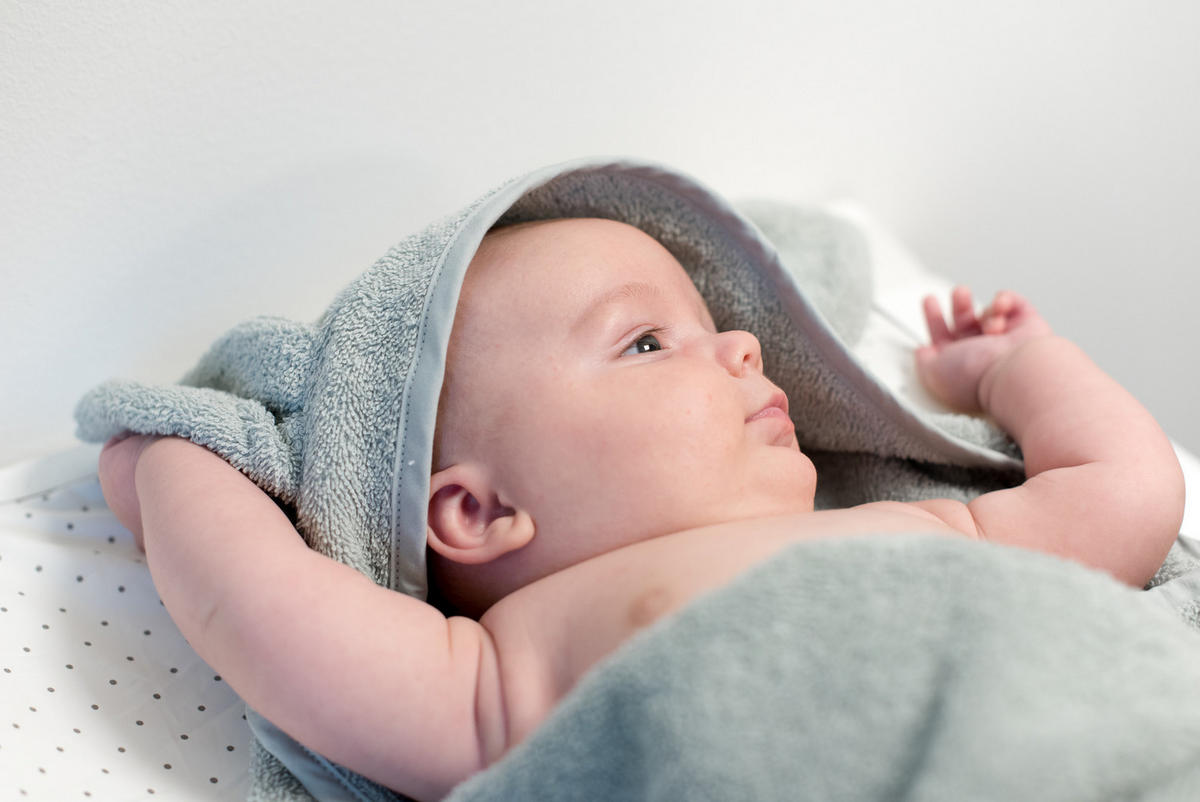 BADHANDDUK MED HUVA 75/75 cm   Badcape rabbit  - vit, Basics, textil (75/75cm) - Summerville